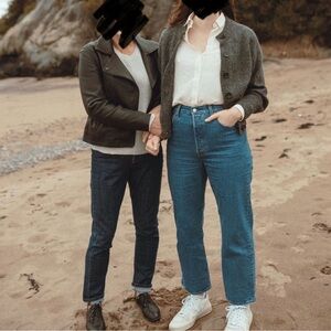 Levi’s Medium Wash Ribcage Straight Jeans